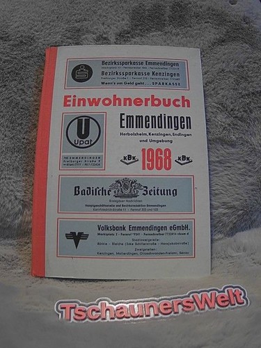 Einwohnerbuch emmendingen - einwohnerbuch,