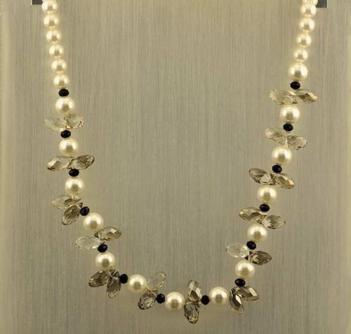 Collier muschelkernperlen - collier,