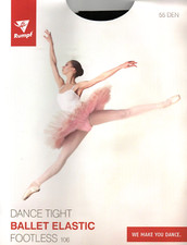 Rumpf Ballettstrumpfhose Footless 106 ohne Fuss Gr. S/M, Black