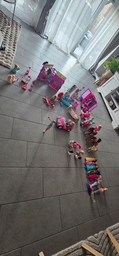 Barbie set wohnwagen - pool, auto