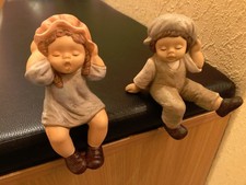Goebel Figuren Nina - Marco - Limpke-Kantensitzer aus einer Haushaltsauflösung.