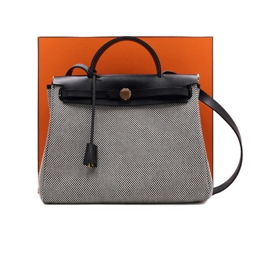 Hermes canvas birkin tote - 31,