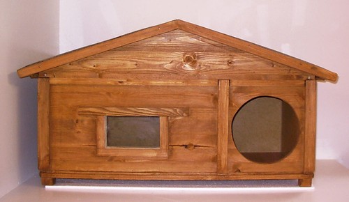 Katzenhaus mit fenster - katzenhaus,