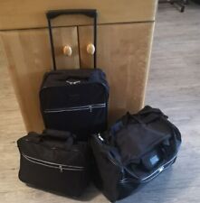 PP8/3N Kofferset, 3 teilig,  schwarz , Trolly, Laptoptasche u. Reisetasche