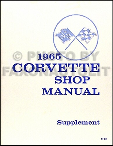 1965 corvette shop manuell - corvette,