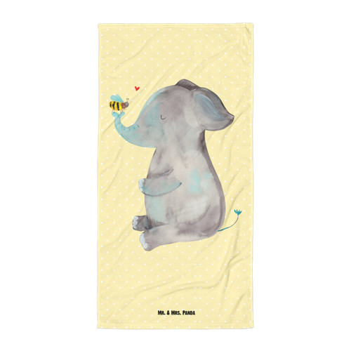 Badehandtuch elefant biene - elefant,