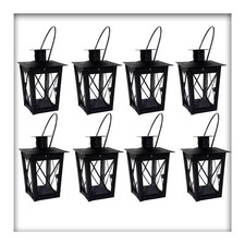 Metall Mini- Laterne schwarz