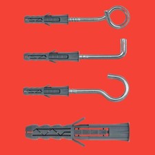 Universaldübel mit/ohne Haken, Deckenhaken C - O,  Winkelhaken L, KLIMAS®