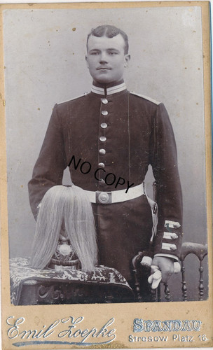 Cdv kabinettfoto soldat - kabinettfoto,