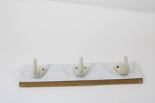 Hakenleiste Kleiderhaken DDR 60 er -70 er Jahre Holz mit Sprelacart-Beschichtung