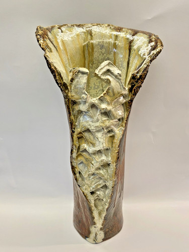 Studiokeramik steinzeug vase - studiokeramik,