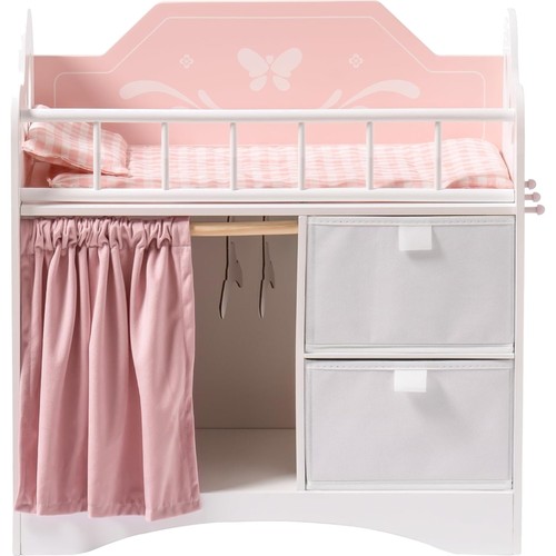 Puppenbett holz rosa spielzeug - holz,