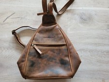 Greenburry Echt Leder Cityrucksack Handtasche Vintage Braun 