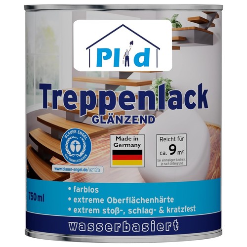 Treppenlack 75l farblos - 0,75l,