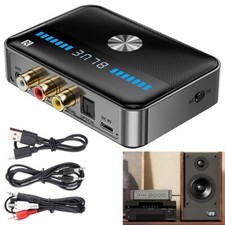 Bluetooth 5.3 NFC Sender Empfänger Wireless Audio HiFi Musik Adapter AUX RCA