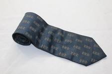 Krawatte dunkelblau  silber