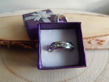 MEMORY  Vorsteck RING mit 1 Reihe  Swarovski*Strass*Gr.17, 18, 19, 20,21 wählbar