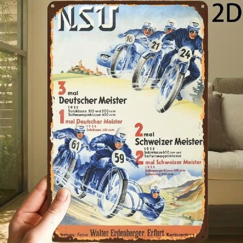 Blechschild nsu deutscher - nsu,