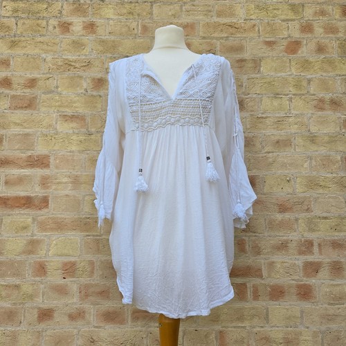 Vinage rapp boho tunika bluse - tunika,