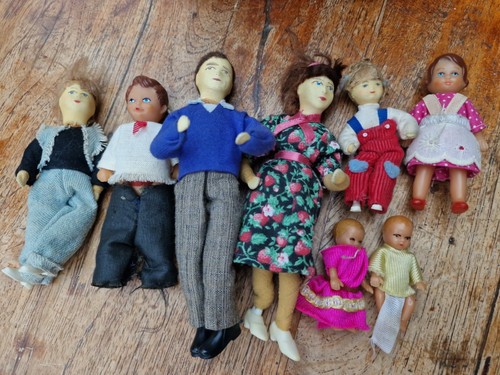 Konvolut alte biegepuppen - alte,
