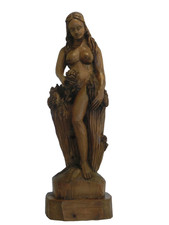 Große Holzfigur