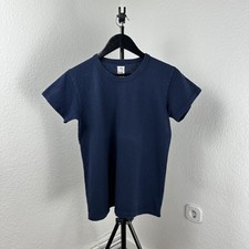 Women's VisVim Navy logo T-shirt 100% Cotton Japan Made Size 1(S)