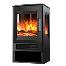 Elektrokamin Elektrischer Timer LED Standkamin Kamin mit Feuereffekt Heizungen