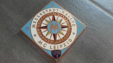 DDR EMBLEM PLAKETTE METALL ADMV MESSESTADT RALLYE MC LEIPZIG 1969 RAR OSTALGIE