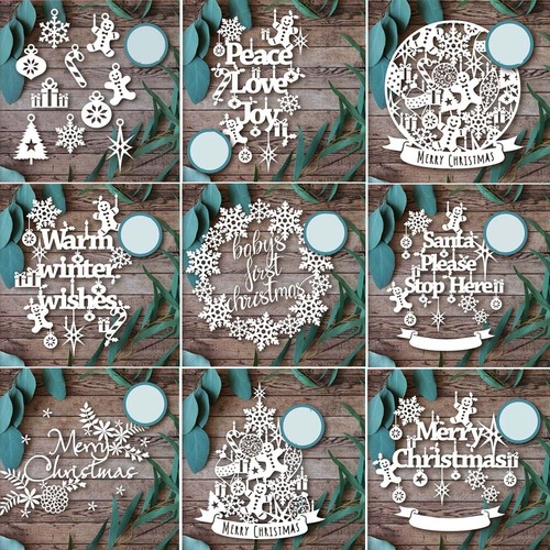 Weihnachten stencil cutting - stencil,