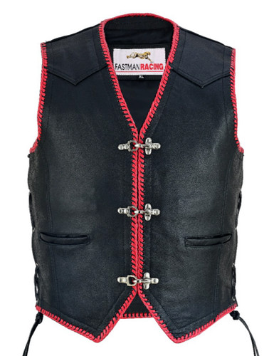 Kutte weste leder - weste,
