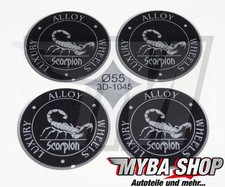 4x SILIKON AUFKLEBER SCORPION