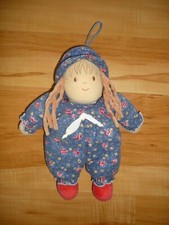 Vintage - Sterntaler Spieluhr - Stoffpuppe - mit Blümchenbekleidung - RAR -