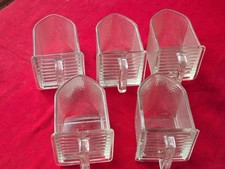 5 x alte Glasschütten /