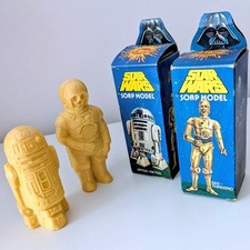 Star Wars Vintage 1977 R2 D2 und C3-PO Seifen von Cliro UK schöne Beispiele
