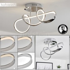 LED Decken Lampe Chrom/weiß