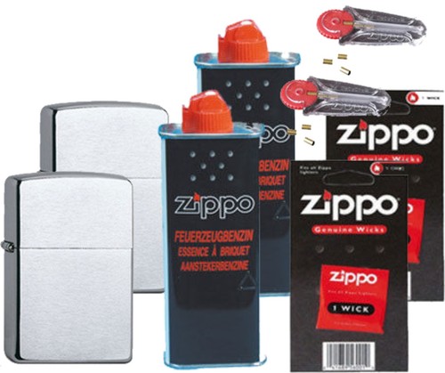 Zippo chrom gebürstet - x,
