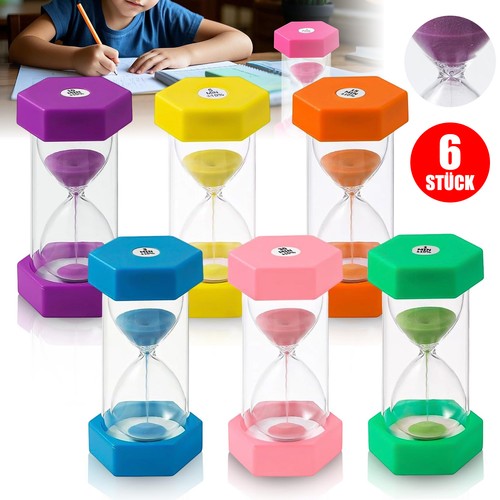 6tlg sanduhr set bunte - sanduhr,