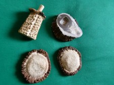 Konvolut aus echtem Hirschhorn handgefertigt Schnupftabakdose, Öffner + 2 Rosen