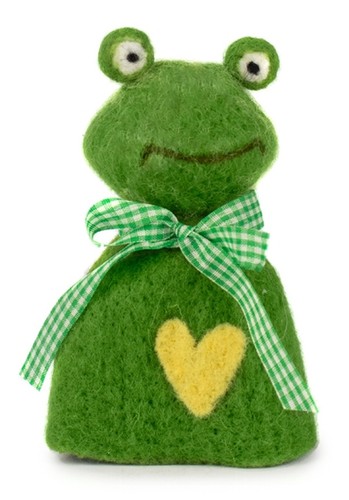 Eierwärmer frosch mit gelbem - eierwärmer,