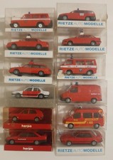 Lot 12 Stck  Feuerwehr  Herpa Rietze H0 1:87 Modellbau OVP unbespielt #5