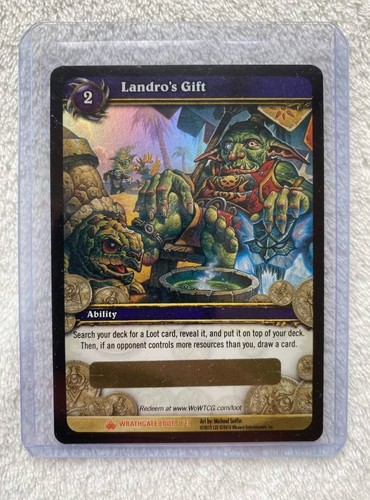 World warcraft loot card - warcraft,