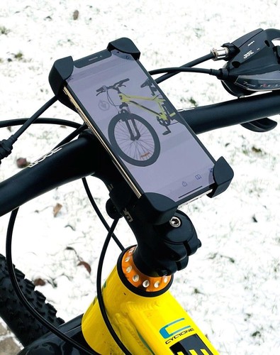 Schwarz handyhalterung fahrrad - schwarz,