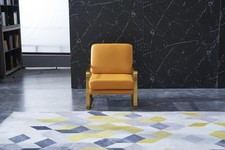 Sessel Club Lounge Designer Lehn Stuhl Polster Sofa 1 Sitzer Fernseh Neu Leder