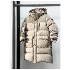 DAKS LONDON DESIGNER JUNGEN MÄDCHEN UNISEX gefütterter DAUNEN LANGER Mantel BEIGE 8/9Y 140