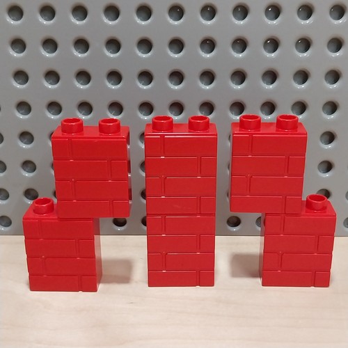 Lego duplo mauersteine rot - x,