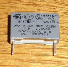 5 x Kondensator X2 0,1 uF 275