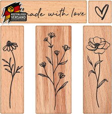 Holzstempel Set Pflanzen