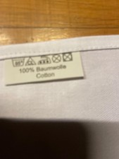 20 weiße Tischdecken 80 x 80 cm aus Hotelauflösung