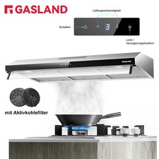 GASLAND Dunstabzugshaube 90 cm, Umluft- oder Abluftbetrieb, Abzugshaube 361 m³/h