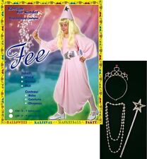 Fee Kostüm Set Gr. 128 Feenkostüm mit Zubehör rosa Burgdame Karneval 129395613